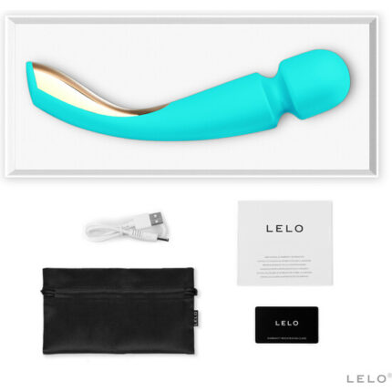 LELO - SMART WAND 2 MASAJEADOR GRANDE - AQUA - 002