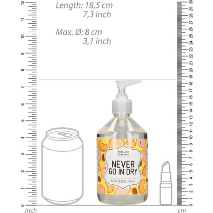 LUBRICANTE ANAL - NEVER GO IN DRY - 500 ML - 002