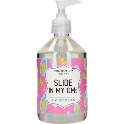 LUBRICANTE BASE DE AGUA  - SLIDE IN MY DMS - 500 ML - 001