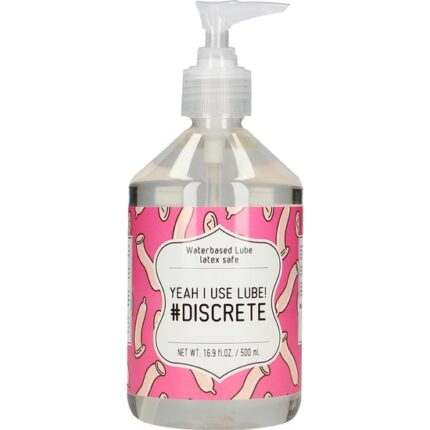 LUBRICANTE BASE DE AGUA - YEAH I USE LUBE DISCRETE - 500 ML - 001