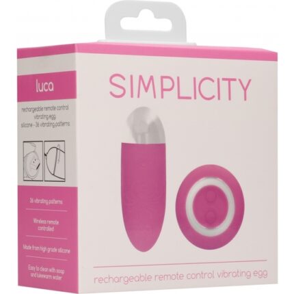 LUCA HUEVO VIBRADOR CONTROL REMOTO ROSA - 002