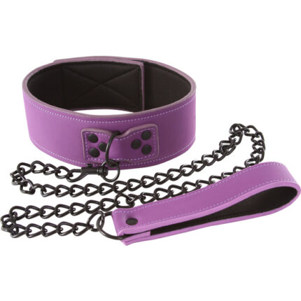 LUST BONDAGE COLLAR - MORADO - 001