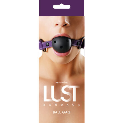 LUST BONDAGE MORDAZA CON BOLA - MORADO - 002