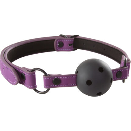 LUST BONDAGE MORDAZA CON BOLA - MORADO - 001