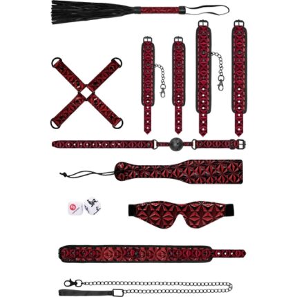 LUXURY BONDAGE KIT - BURGUNDY - 002