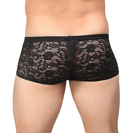 MALE POWER BOXER ENCAJE NEGRO - 002
