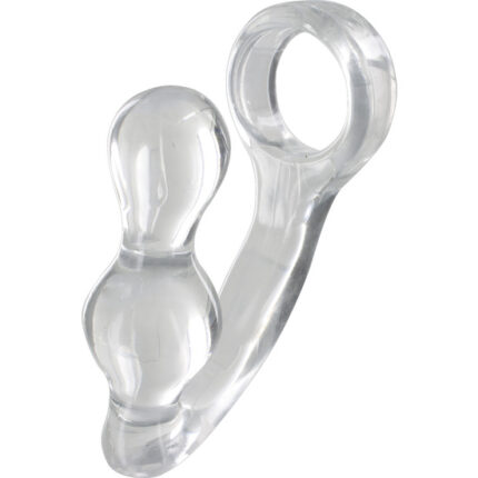 MANPOWER PLUG CON ANILLO PARA EL PENE TRANSPARENTE - 001