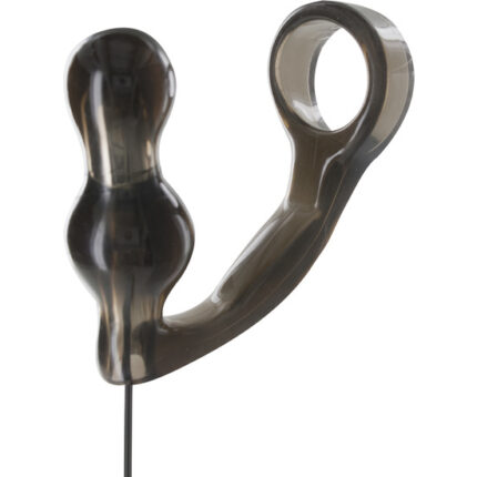 MANPOWER PLUG CON ANILLO PARA EL PENE Y MANDO TRANSPARENTE - 001
