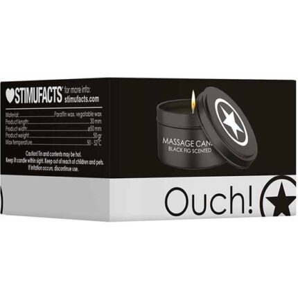 MASSAGE CANDLE - DISOBEDIENT SCENTED - NEGRO - 002