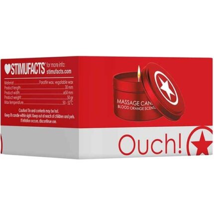 MASSAGE CANDLE - SINFUL SCENTED - ROJO - 002