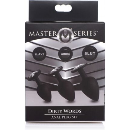 MASTER SERIES - SET PLUG DE SILICONA - BLACK - 002