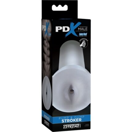 MASTURBADOR TRANSPARENTE MALE PUMP & DUMP STROKER - 001