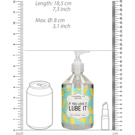 MASTURBATION LUBE - IF YOU LOVE IT LUBE IT - LUBRICANTE 500 ML - 002