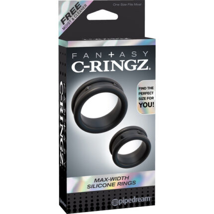 MAX ANILLOS DE SILICONA PARA EL PENE NEGRO - 002