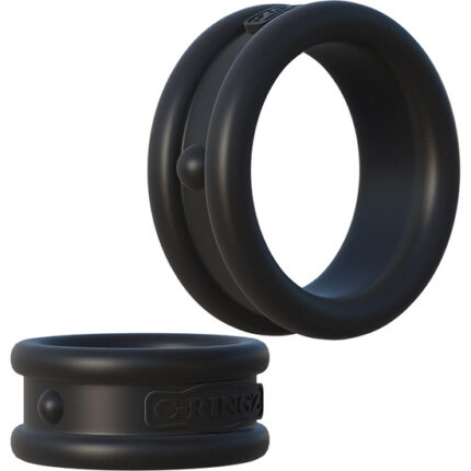 MAX ANILLOS DE SILICONA PARA EL PENE NEGRO - 001