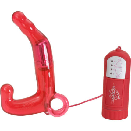 MEN PLEASURE WAND - VIBRADOR MASCULINO ROJO - 001