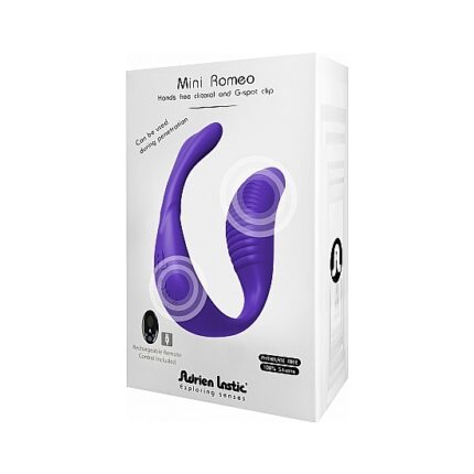 MINI ROMEO VIBRADOR MANOS LIBRES CON MANDO - MORADO - 002