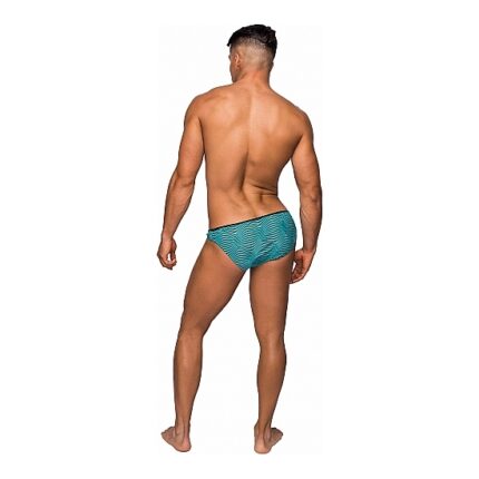 MINI TANGA - TURQUESA/NEGRO - 002