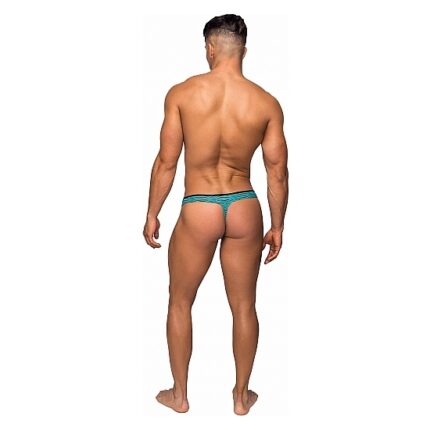 MINI TANGA - TURQUESA/NEGRO - 002