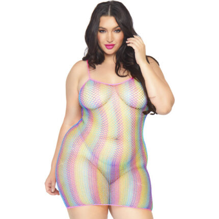 MINI VESTIDO DE RED - ARCO IRIS - 001