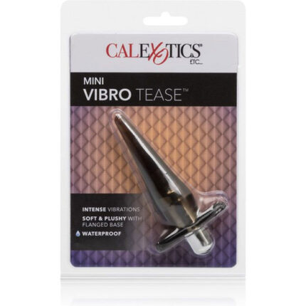 MINI VIBRO TEASE - PLUG VIBRADOR GRIS - 002