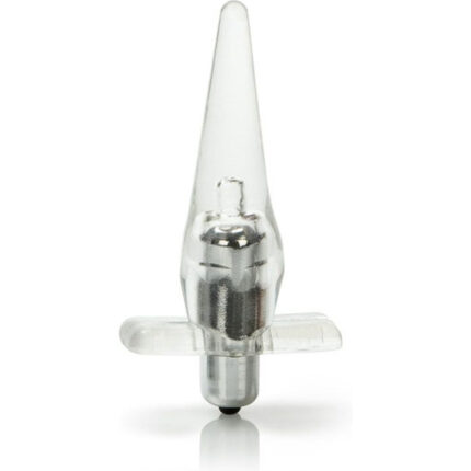 MINI VIBRO TEASE - PLUG VIBRADOR TRANSPARENTE - 001