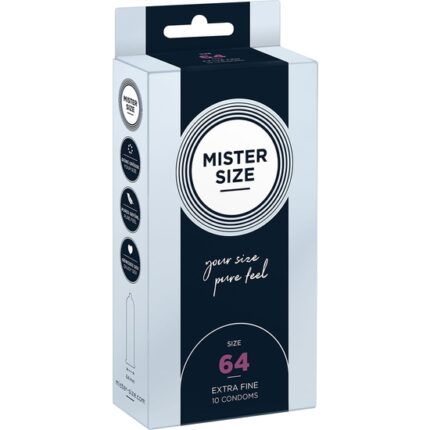 MISTER SIZE 64 (10 PACK)- PRESERVATIVO NATURAL - 001