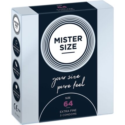 MISTER SIZE 64 (3 PACK) - PRESERVATIVOS NATURAL