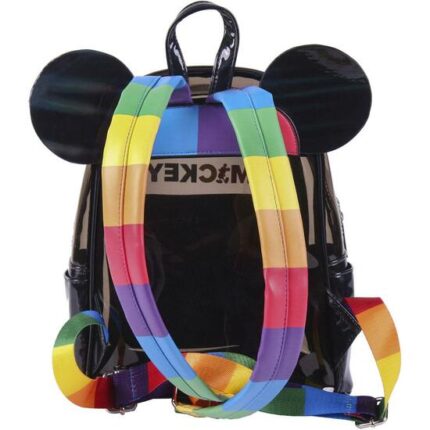 MOCHILA CASUAL MODA TRANSPARENTE DISNEY PRIDE MULTICOLOR - 002