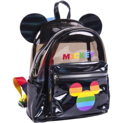 MOCHILA CASUAL MODA TRANSPARENTE DISNEY PRIDE MULTICOLOR - 001