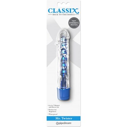 MR. TWISTER METALLIC VIBRADOR CON FUNDA - AZUL - 002