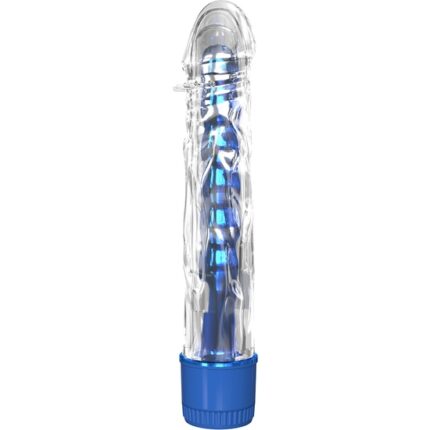 MR. TWISTER METALLIC VIBRADOR CON FUNDA - AZUL - 001