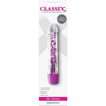 MR. TWISTER METALLIC VIBRADOR CON FUNDA - ROSA - 002