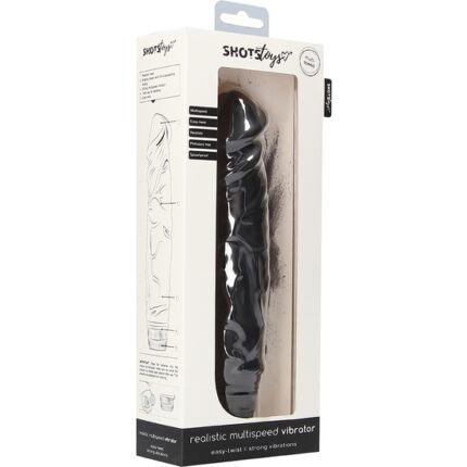 MULTIVELOCIDADES VIBRADOR REALISTA 23X5CM - NEGRO - 002