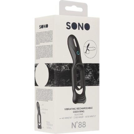 N0. 88 - ANILLO VIBRADOR RECARGABLE - NEGRO - 002