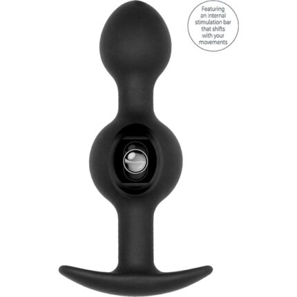 N0. 90 - PLUG DOBLE CON BOLA - NEGRO - 001