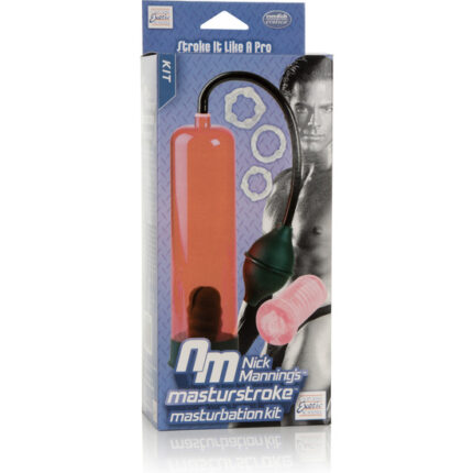 NICK MANNING MASTURSTROKE KIT DE MASTURBACIÓN - ROJO - 002
