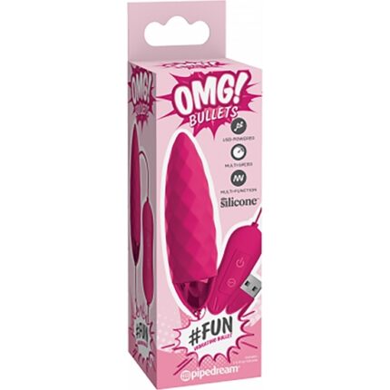 OMG! BULLETS - BALA VIBRANTE DIVETIDA - USB - FUCSIA - 002