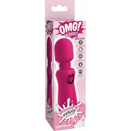 OMG! WANDS - VIBRADOR RECARGABLE ROSA - 002