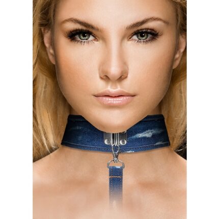 OUCH! COLLAR CORREA - AZUL - 001