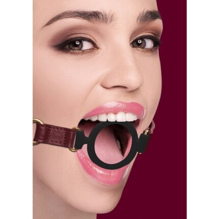 OUCH HALO - SILICONE RING GAG - BURDEOS - 001