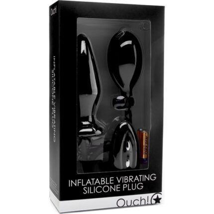 OUCH INFLABLE Y PLUG DE SILICONA NEGRO - 002