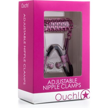 OUCH PINZAS AJUSTABLES PARA PEZONES ROSA - 002