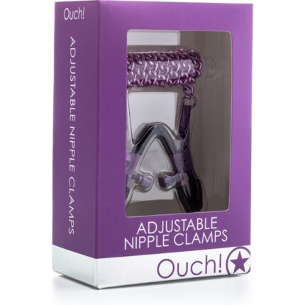 OUCH PINZAS AJUSTABLES PARA PEZONES VIOLETA - 002