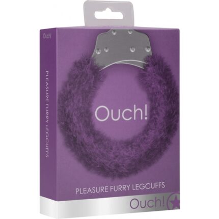 OUCH PLEASURE ESPOSAS PARA TOBILLOS CON FELPA LILA - 002