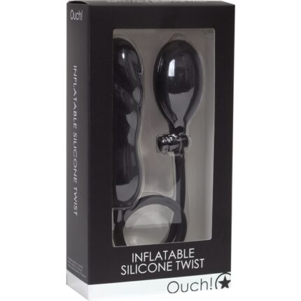 OUCH PLUG INFLABLE DE SILICONA NEGRO - 002