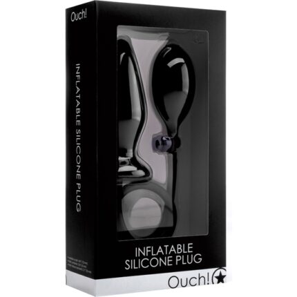 OUCH PLUG INFLABLE DE SILICONA NEGRO - 002