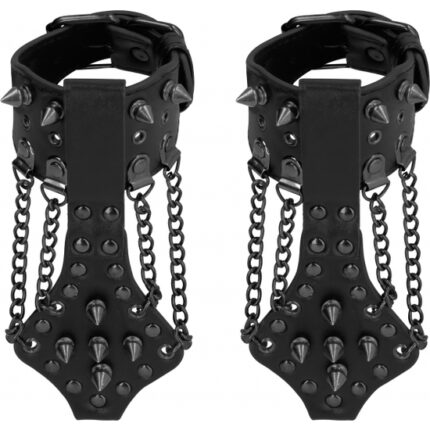 OUCH! SKULLS AND BONES ESPOSAS CON PINCHOS Y CADENAS - NEGRO - 001