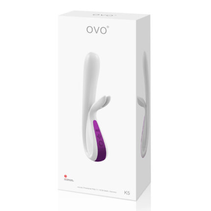 OVO K5 VIBRADOR CONEJITO BLANCO/ROSA INTENSO - 002