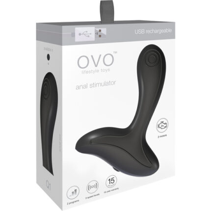 OVO Q1 ESTIMULADOR ANAL NEGRO - 002